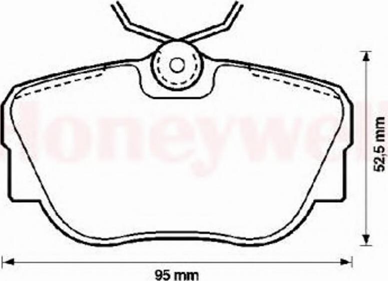 Jurid 571352JAS - Комплект спирачно феродо, дискови спирачки vvparts.bg