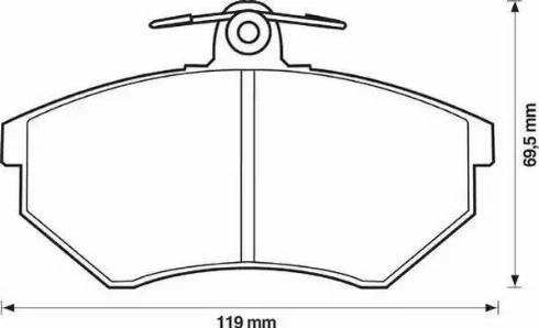 Jurid 571357J-AS - Комплект спирачно феродо, дискови спирачки vvparts.bg