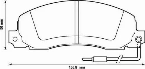 Jurid 571306J-AS - Комплект спирачно феродо, дискови спирачки vvparts.bg