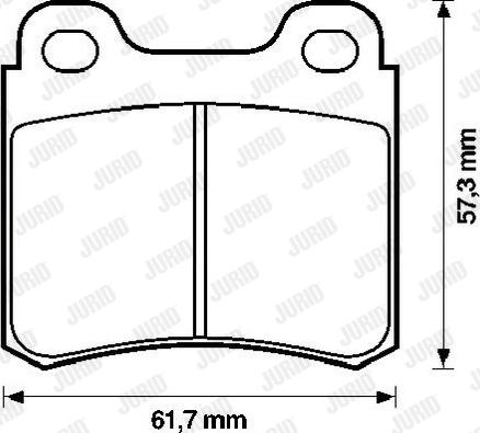 Jurid 571388J - Комплект спирачно феродо, дискови спирачки vvparts.bg