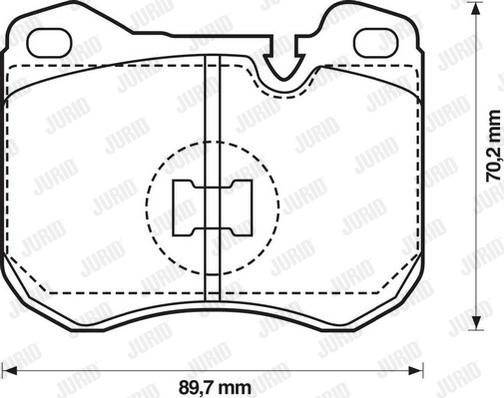 Jurid 571373J - Комплект спирачно феродо, дискови спирачки vvparts.bg