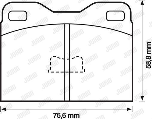 Jurid 571245J - Комплект спирачно феродо, дискови спирачки vvparts.bg