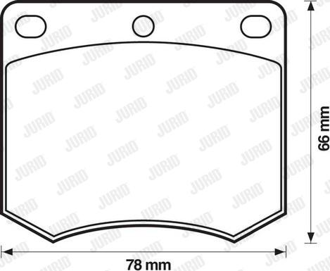 Jurid 571247D - Комплект спирачно феродо, дискови спирачки vvparts.bg