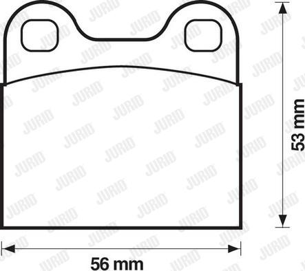 Jurid 571205J - Комплект спирачно феродо, дискови спирачки vvparts.bg