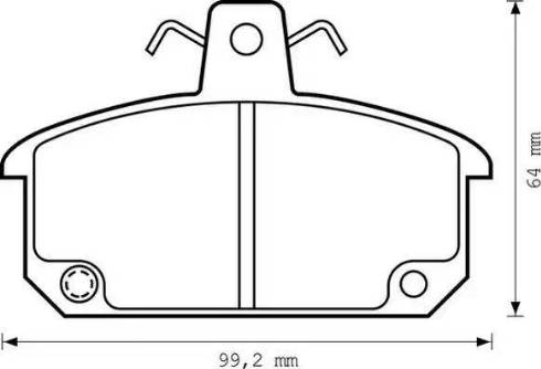 Jurid 571288J-AS - Комплект спирачно феродо, дискови спирачки vvparts.bg