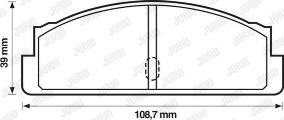 Jurid 571226J - Комплект спирачно феродо, дискови спирачки vvparts.bg