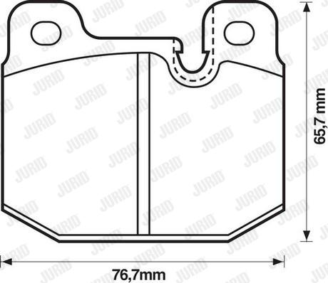 Jurid 571271D - Комплект спирачно феродо, дискови спирачки vvparts.bg