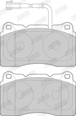 Jurid 573637J - Комплект спирачно феродо, дискови спирачки vvparts.bg