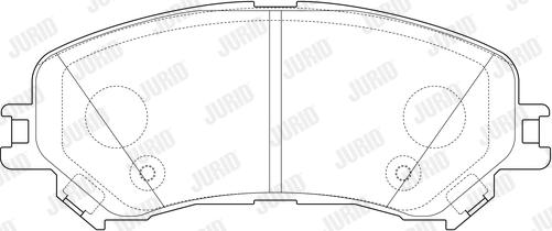 Jurid 573673J - Комплект спирачно феродо, дискови спирачки vvparts.bg