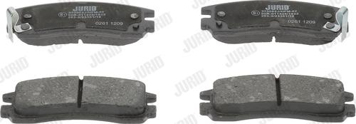 Jurid 573062J - Комплект спирачно феродо, дискови спирачки vvparts.bg