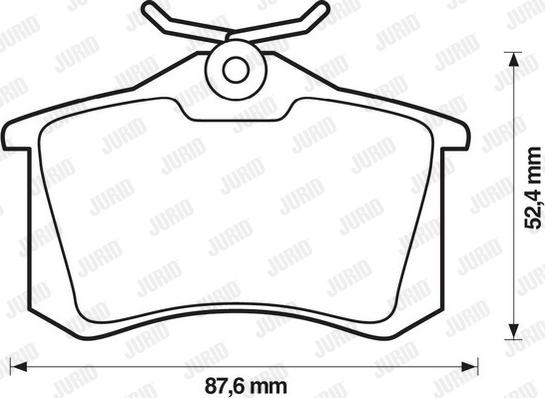 Jurid 573032JC - Комплект спирачно феродо, дискови спирачки vvparts.bg