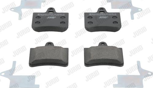 Jurid 573028J - Комплект спирачно феродо, дискови спирачки vvparts.bg