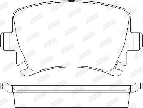 Jurid 573158J - Комплект спирачно феродо, дискови спирачки vvparts.bg