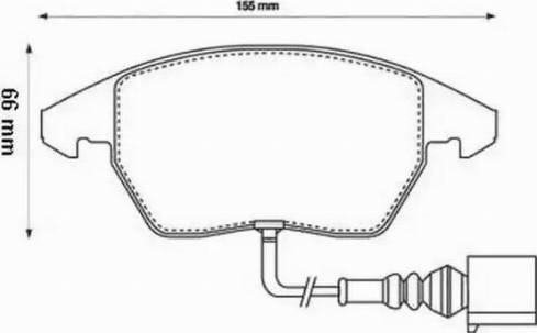 Jurid 573128J-AS - Комплект спирачно феродо, дискови спирачки vvparts.bg