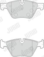 Jurid 573364JC - Комплект спирачно феродо, дискови спирачки vvparts.bg