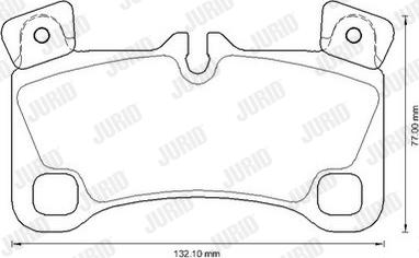 Jurid 573339JC - Комплект спирачно феродо, дискови спирачки vvparts.bg