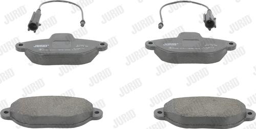 Jurid 573267J - Комплект спирачно феродо, дискови спирачки vvparts.bg