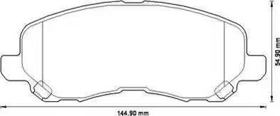 Intelli D192E - Комплект спирачно феродо, дискови спирачки vvparts.bg