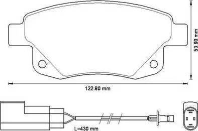 RIDER RD.3323.DB1725 - Комплект спирачно феродо, дискови спирачки vvparts.bg