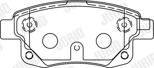 Jurid 573277J - Комплект спирачно феродо, дискови спирачки vvparts.bg