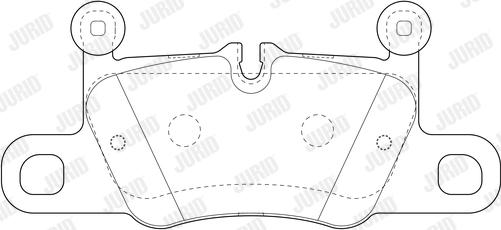 Jurid 573776J - Комплект спирачно феродо, дискови спирачки vvparts.bg