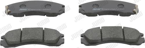 Jurid 572447J - Комплект спирачно феродо, дискови спирачки vvparts.bg