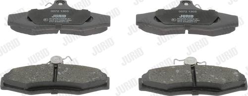 Jurid 572406J - Комплект спирачно феродо, дискови спирачки vvparts.bg