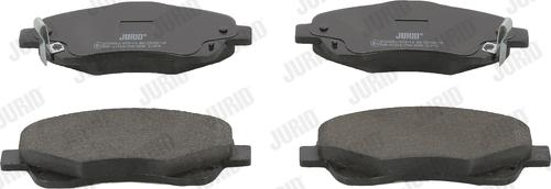 Jurid 572485J - Комплект спирачно феродо, дискови спирачки vvparts.bg