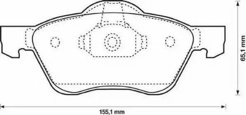 Jurid 572431J-AS - Комплект спирачно феродо, дискови спирачки vvparts.bg