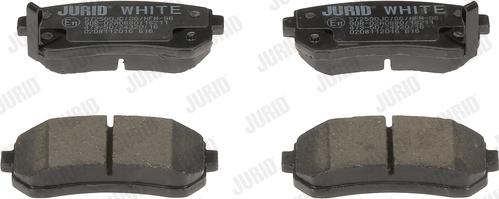 Jurid 572590JC - Комплект спирачно феродо, дискови спирачки vvparts.bg