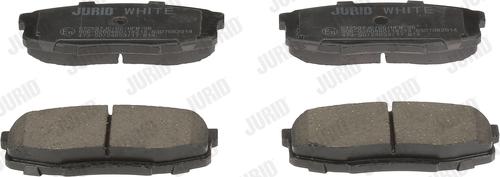 Jurid 572597JC - Комплект спирачно феродо, дискови спирачки vvparts.bg