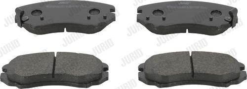 Jurid 572514J - Комплект спирачно феродо, дискови спирачки vvparts.bg