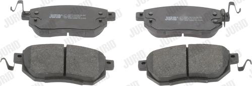 Jurid 572649J - Комплект спирачно феродо, дискови спирачки vvparts.bg
