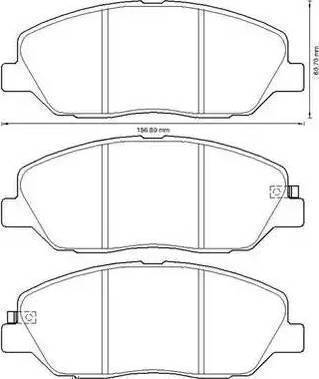 Intelli D241E - Комплект спирачно феродо, дискови спирачки vvparts.bg