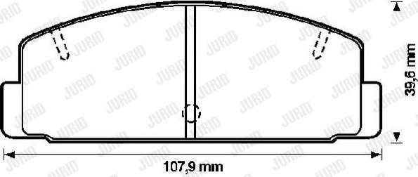 Jurid 572193J - Комплект спирачно феродо, дискови спирачки vvparts.bg