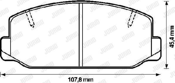 Jurid 572192J - Комплект спирачно феродо, дискови спирачки vvparts.bg