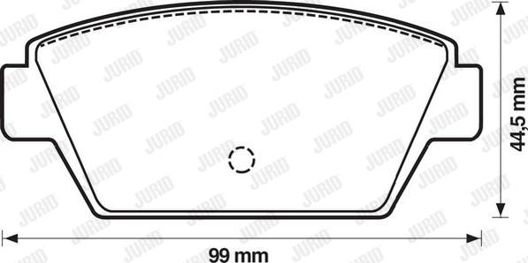 Jurid 572159J - Комплект спирачно феродо, дискови спирачки vvparts.bg