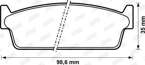 Jurid 572152J - Комплект спирачно феродо, дискови спирачки vvparts.bg