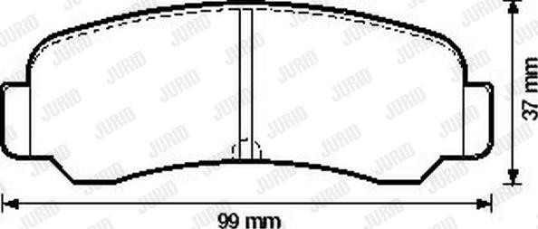 Pemebla JAPPP-207AF - Комплект спирачно феродо, дискови спирачки vvparts.bg