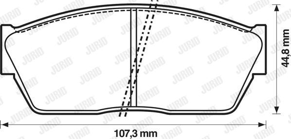 Jurid 572180J - Комплект спирачно феродо, дискови спирачки vvparts.bg