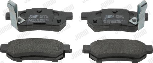 Jurid 572136J - Комплект спирачно феродо, дискови спирачки vvparts.bg