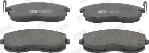 Jurid 572346J - Комплект спирачно феродо, дискови спирачки vvparts.bg