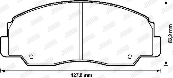 Jurid 572294J - Комплект спирачно феродо, дискови спирачки vvparts.bg