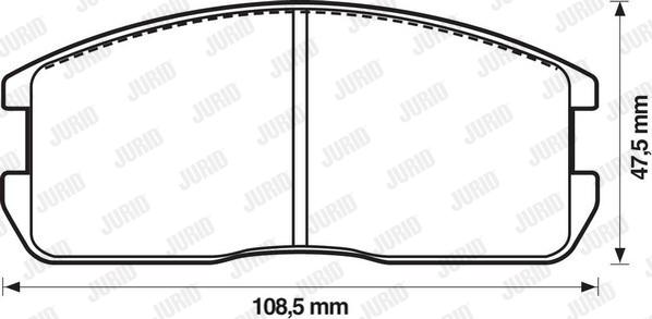 Jurid 572209J - Комплект спирачно феродо, дискови спирачки vvparts.bg