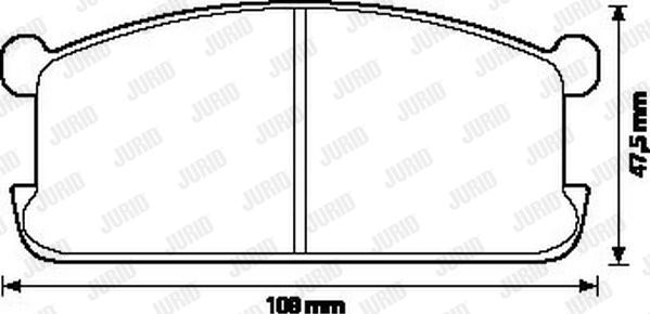 Jurid 572216J - Комплект спирачно феродо, дискови спирачки vvparts.bg