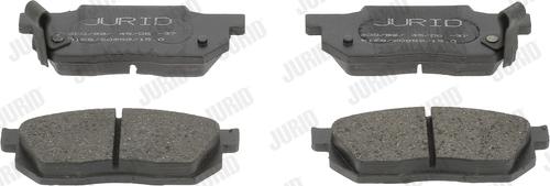 Jurid 572238J - Комплект спирачно феродо, дискови спирачки vvparts.bg