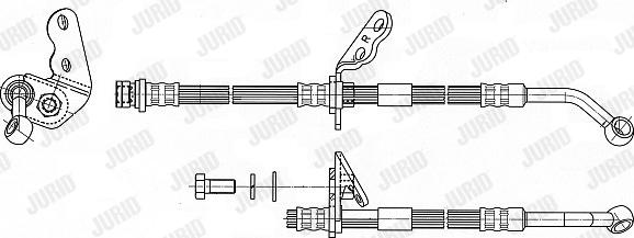 Jurid 172940J - Спирачен маркуч vvparts.bg