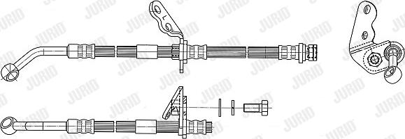 Jurid 172941J - Спирачен маркуч vvparts.bg