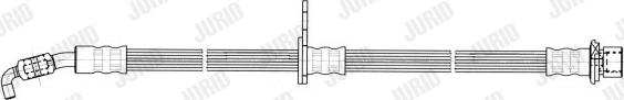 Jurid 172673J - Спирачен маркуч vvparts.bg