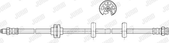 Jurid 172815J - Спирачен маркуч vvparts.bg